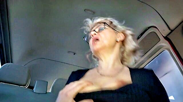 big cock, blonde, blowjob - old granny big cock