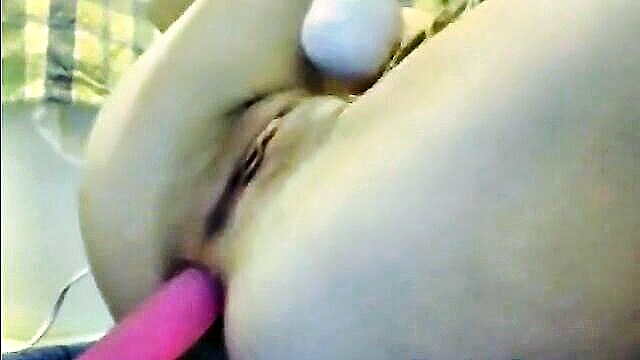 anal, amateur, blonde - amateur blonde squirts with hitachi anal vibe   xxx com