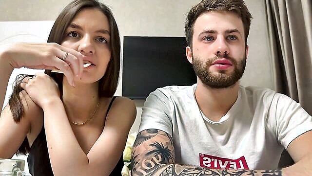 amateur, blond, big tits - young webcam model   authentic couples footage in homemade teen cam video