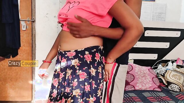 hardcore, indian, blowjob - indian aunty gives a deep blowjob and gets fucked hard