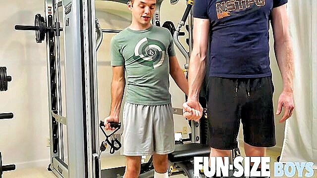 funsizeboys, legrand wolf, marcus rivers - watch as coachs horny son in law pulls off his shorts and lets his massive member dangle free