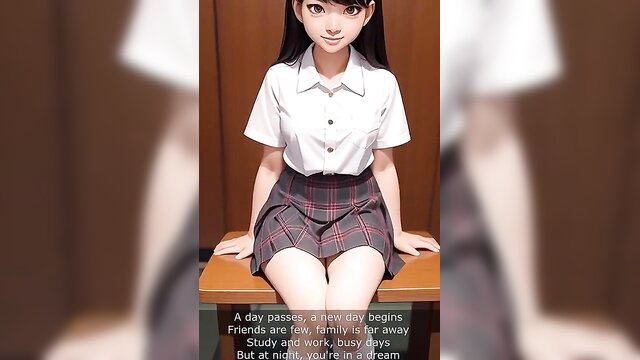 mature man passionately makes love to 18 year old japanese student in uncensored animated sexual content : AI_Fantasy_Porn