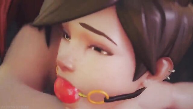 adult toys, kink, anime - brigitte x reigns supreme in a kinky 3d hentai showdown with tracer