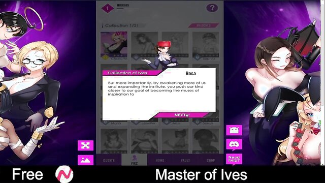 hentai, fantasy, cute - prepare for an erotic adventure with ives a free browser game on nutaku offering a harem of fantasy puzzles featuring voluptuous bosoms in a casual setting