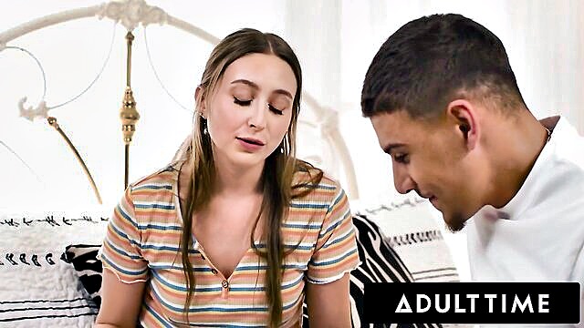 laney grey gets caught by stepdad and receives intense deepthroat and anal sex : Adult Time