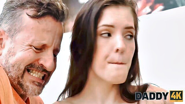 Anie Darling - a young woman engages in sexual activity with an older man while her boyfriend enjoys virtual reality Daddy4K