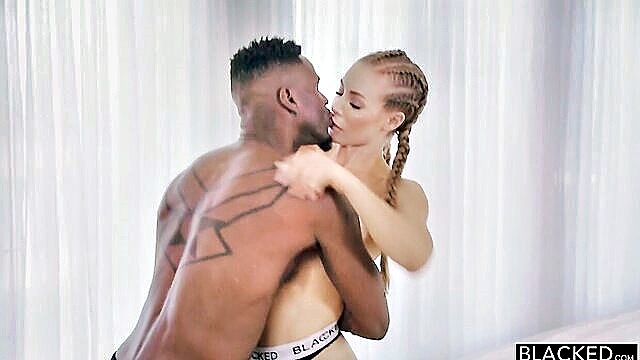 Nicole Aniston, Jason Brown - jason brown and nicole aniston take turns riding and deepthroating a big black cock Blacked