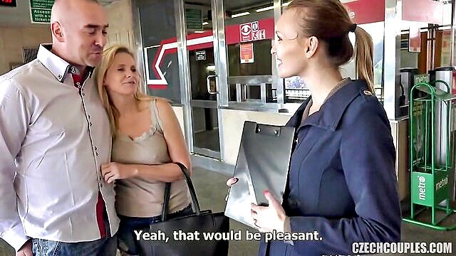 czech mature woman and her busty blonde friend engage in intense group sexual encounter : Czech AV