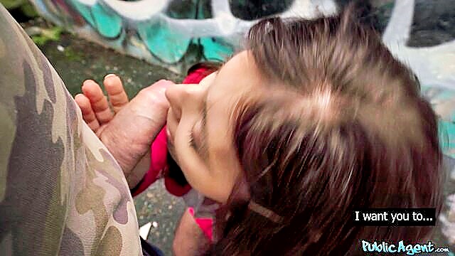 Martin Gun, Asha Heart - asha heart caught sucking getting a big facial from martin gun in public fakehub