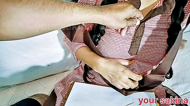18 years old, asian teen (18+), 18 year - desi schoolgirl cheats on beau with step sis gets her tight indian pussy creampied