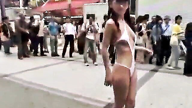 asian, japanese, public - japanese teen public walk