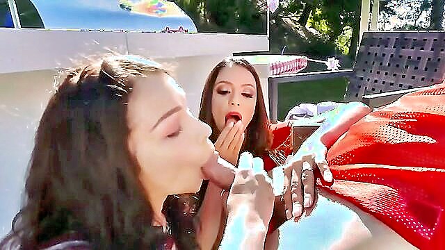 Jennifer Jacobs, Ariella Ferrera - ariella ferrera jennifer jacobs get wild with a big cock in 4th of july
