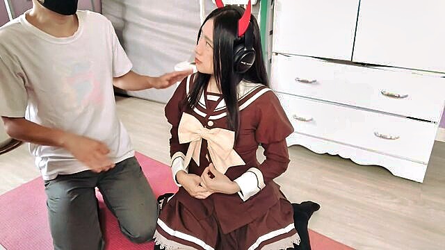 hot bj, slim, petite - tiny anime lover gets sucked and fucked by a taiwanese otaku