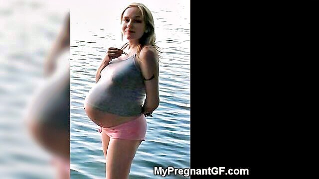 months, 9 months pregnant, 9 month - see these women in their third trimester of pregnancy undress and show their bodies