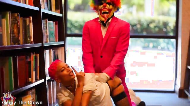 Jasamine Banks - jasamine banks gets her big boobs sucked and fucked in public Gibby The Clown