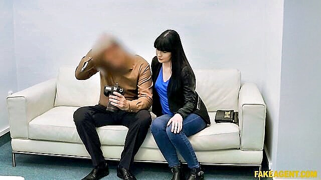 James Brossman, Sweet Angelina - sweet angelina and james brossman in a steamy pov casting with cumshot finish fakehub