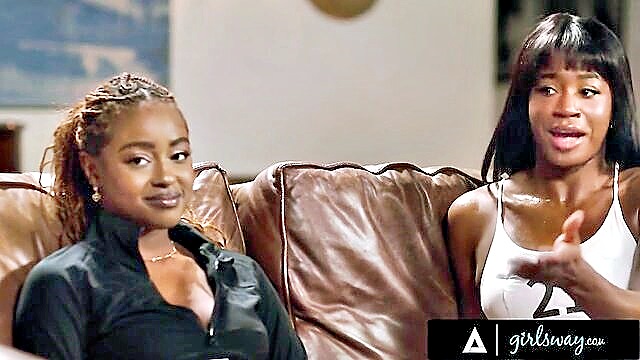 girlsway, lesbian threesome, reality - nicole olivia invites destiny mira over for a wild lesbian threesome at the marathon