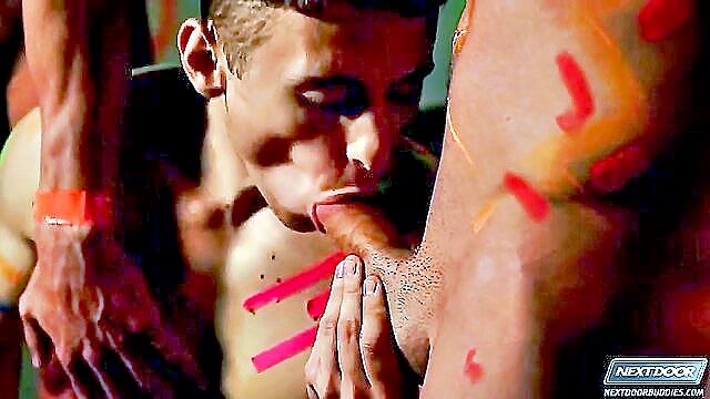 stranger, passionate, twink - tattooed anal fuck