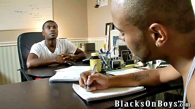 gay interracial, blacksonboys, black - xenar gets hammered by two black guys – see the scene that ends with a facial