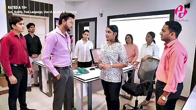 bongonaari, poonampandey, indian - the soap opera kaand corporate office shenanigans in hulchul web series with priyankachaurasia