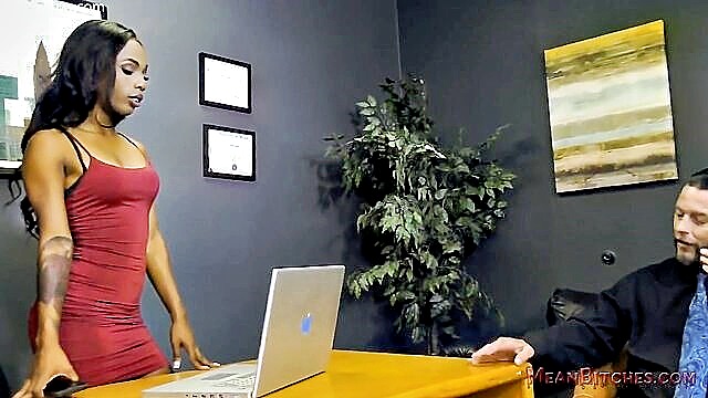 facesitting, ass worship, foot worship - sarah banks dominates in meanbitch style with foot worship ass worship and raceplay