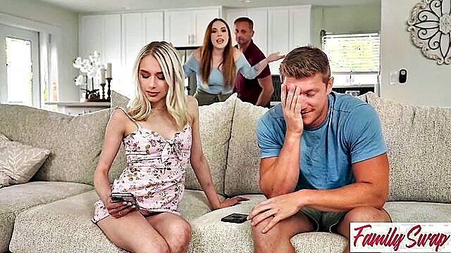 Summer Hart, Oliver Flynn, Dorian Del Isla, Scarlett Hampton - scarlett hampton reverse cowgirl Family Swap XXX