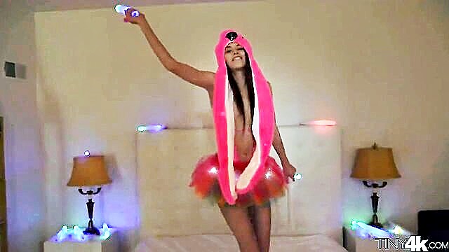 little, display, light - watch little light display get naughty with her toy full hd