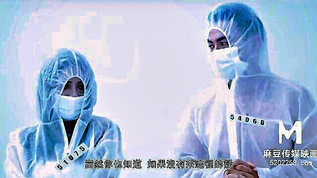 quarantine, sexual, chinese couple - chinese couple in hazmat suit gets down and dirty in a kinky sexual experiment