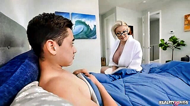 Big Tits, creampie, milf - stepmoms creampie lessons big tits and milf stepmom get dirty with each other