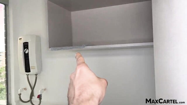 Colombia - cleaning lady gives a pov blowjob to her boss