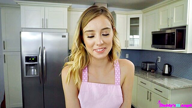 blonde hair, skinny blonde, haley reed - haley’s skinny blonde hair messy scene with a daddy’s big cock