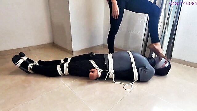 bondage bandit alexa, femdom, bandit alexa - alexas bdsm scene a foot slaves humiliation and domination