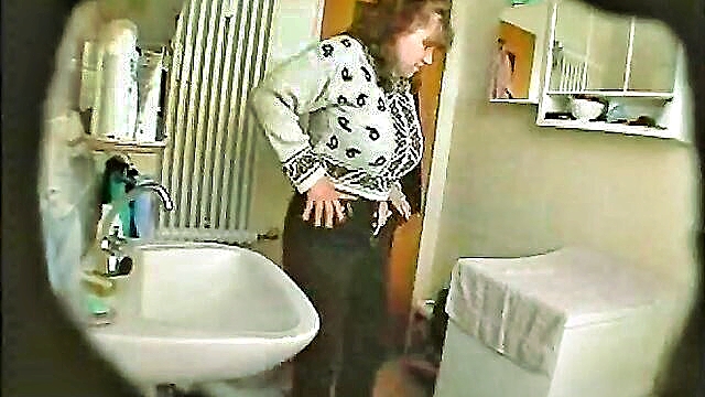 in bathroom, hidden cam, busty wife - see how my wife with an amazing set of large natural breasts enjoys a hot shower with a hidden camera filming her