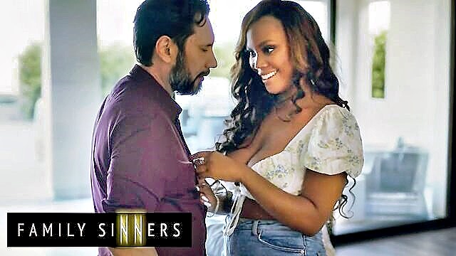 familysinners, pornh7b, adultmobile - august skye seduces her sisters husband sucks his hard cock in multiple positions