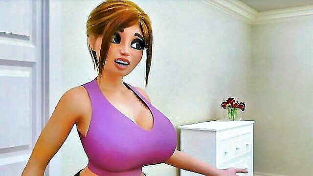 3d futanari, 3d futa, girl fuck - tattooed futanari 3d cartoon