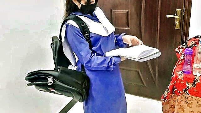 in college, indian, pakistani - indian college girl in school uniform