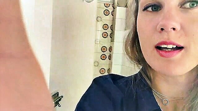 IviRoses - iviroses takes a wild dildo ride in the college toilet