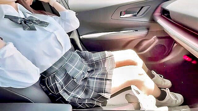 fuck her, her pussy, turned on - cute japanese schoolgirl gets fucked