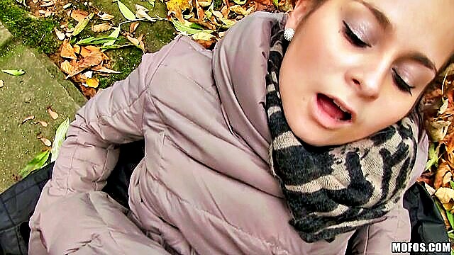 Ashley Woods - ashley woods gets nailed hard in public for cash Mofos
