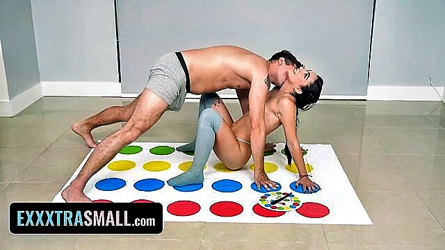Teamskeet - step sister with pierced nipples tricked me into fucking her during twister exxxtra small Team Skeet