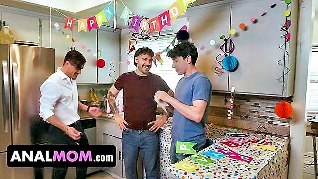 analmom, ebony milf, stepson - stepmom gets neglected anal fingered by her stepson friends in hd
