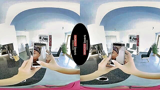 realitylovers, female perspective, shaved pussy - ebony babe virtual reality