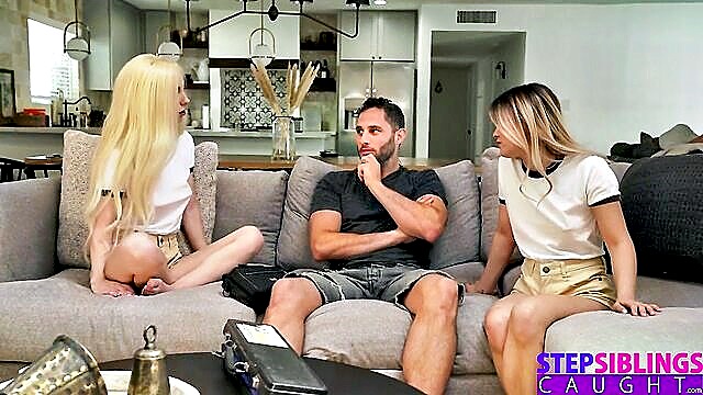 stepsiblingscaught, asian, small tits - kenzie reeves lulu chu caught in hardcore threesome action with stepbros big cock