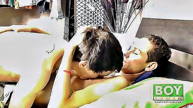 tattoo, jerking, surprise - watch andy and anthonys steamy surprise as they stroke and jerk their way to a hot bisexual orgasm
