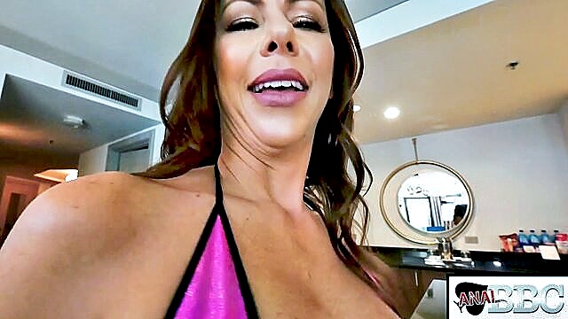 alexis fawks cant resist bbc in her tight ass anal dream : Analized