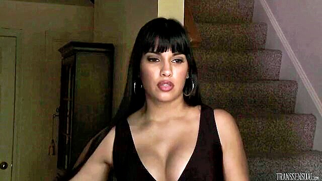 domination, shemales, hardcore - watch this hot couple dominate and bang hard in the indoors
