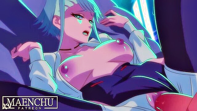 Lucy - lucys wild cyberpunk ride in this maenchu hentai video