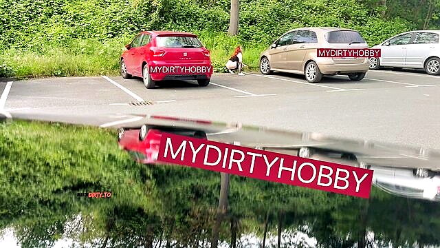 CurvySecret - curvysecret goes wild with parkplatz piss in pov outdoor action