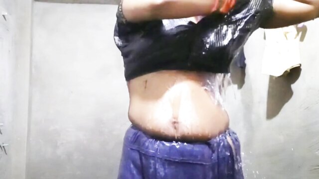 indian bhabhi, bathroom sex, bathroom - indian bhabhi solo shower