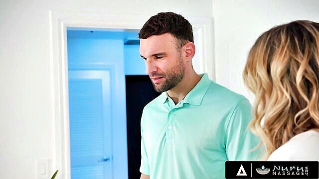 hot, riley reign, riley re - masseuse riley reign takes care of her clients hard cock with her tight pussy